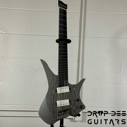 GOC Varja 7 Multiscale 7-String Electric Guitar w/ Bag - Silver