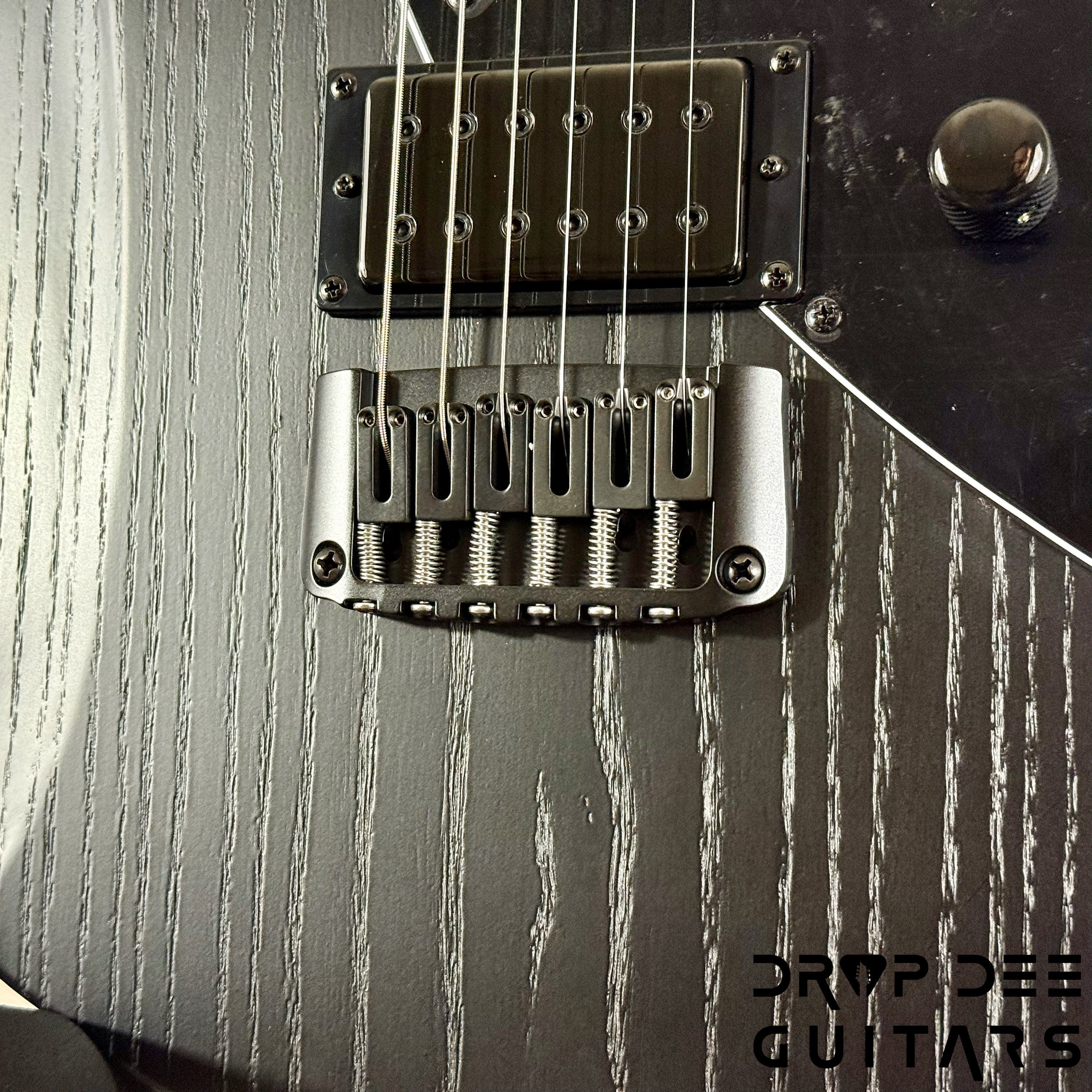 Balaguer 10th Anniversary Espada Modern Baritone Electric Guitar w/ Case - Rustic Black Satin