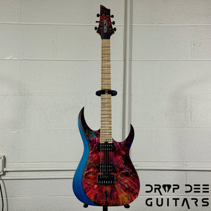 Schecter Custom Shop Sunset Extreme 6 Electric Guitar w/ Case - Stabilized Top