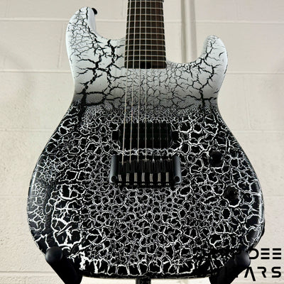 Schecter USA Custom Shop John Browne Signature Zenith 7 Baritone 7-String Electric Guitar w/ Case - Fracture White