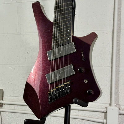 Ibanez Alpha A528 Multiscale 8-String Electric Guitar w/ Bag - Coral Mirage