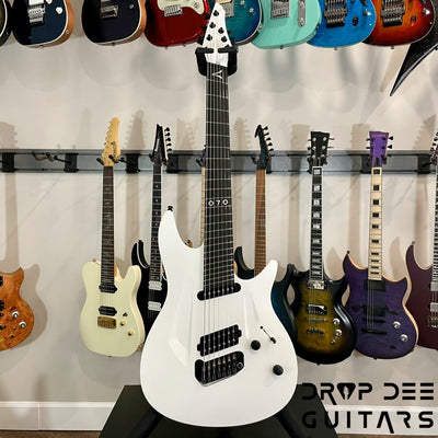 Aristides 070SR Multiscale 7-String Electric Guitar w/ Bag - Rustic White