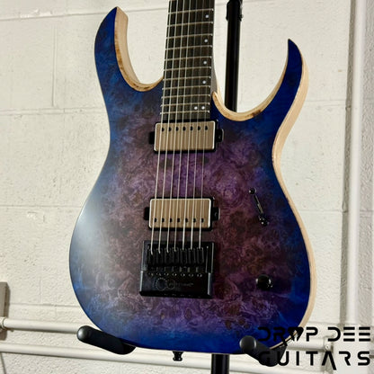Mayones Duvell Elite 4Ever 7 Baritone Evertune 7-String Electric Guitar w/ Case