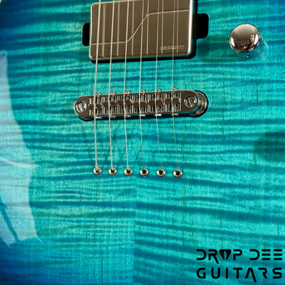 ESP USA M-II NTB NT Electric Guitar w/ Case - Aqua Marine Sunburst