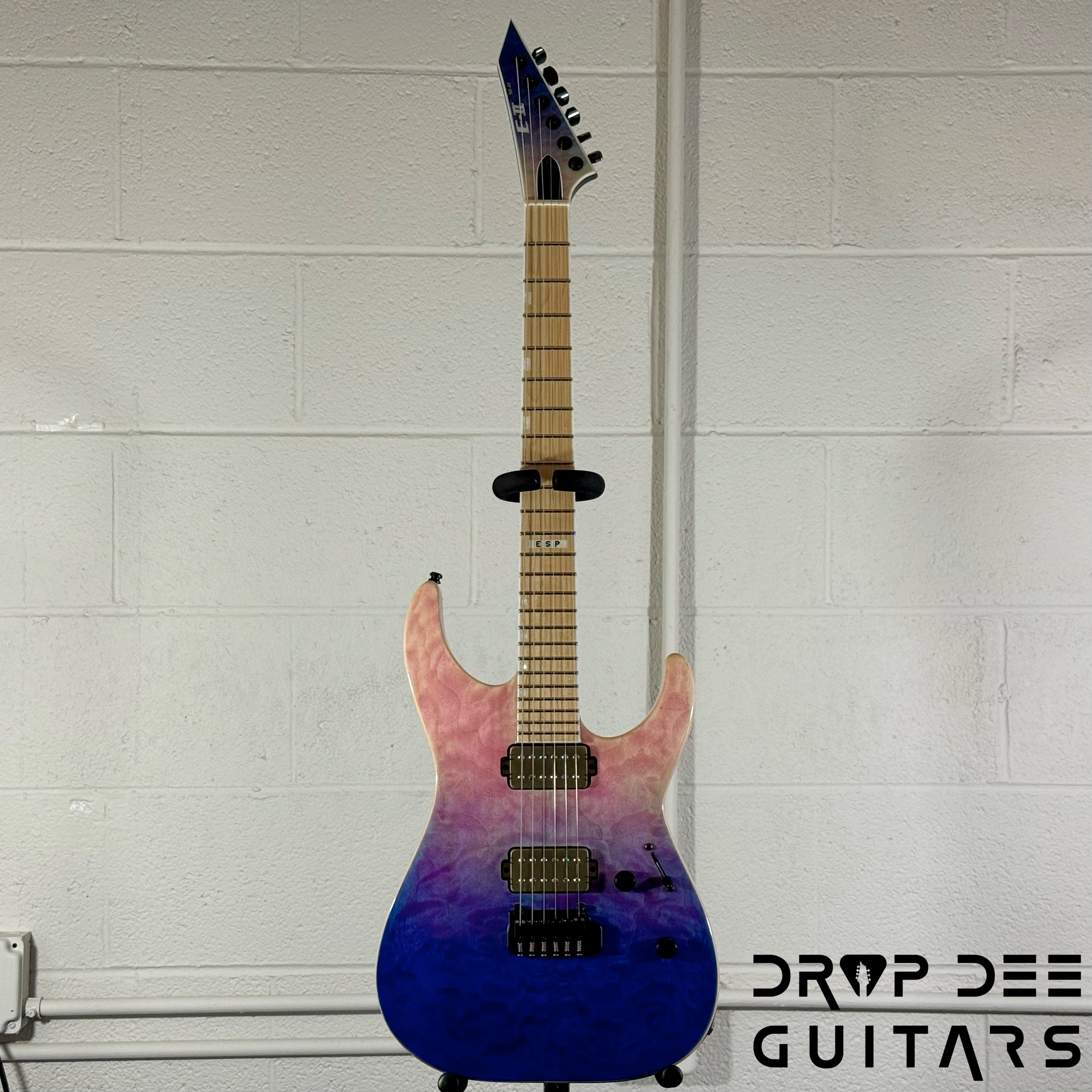ESP E-II M-II HST QM Electric Guitar w/ Case - Indigo Purple Fade
