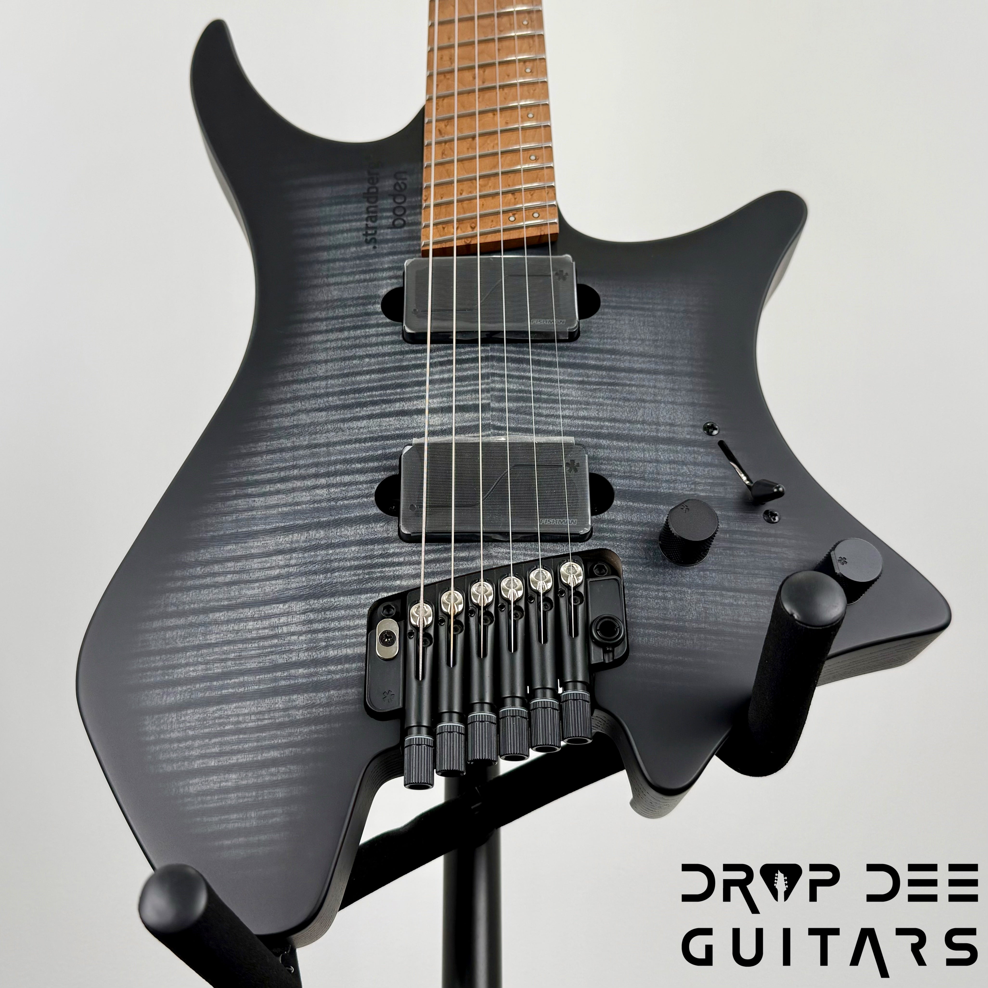 Strandberg Boden Original N2.6T Tremolo Multiscale Headless Electric Guitar w/ Bag - Black Denim Burst Satin