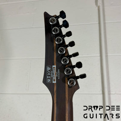 Ibanez Standard RGD721FA Baritone 7-String Electric Guitar - Stained Wine Red Burst Flat