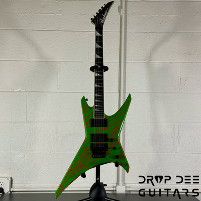 Jackson USA Custom Shop Special Edition Warrior Electric Guitar w/ Case - Slime Time Splatter