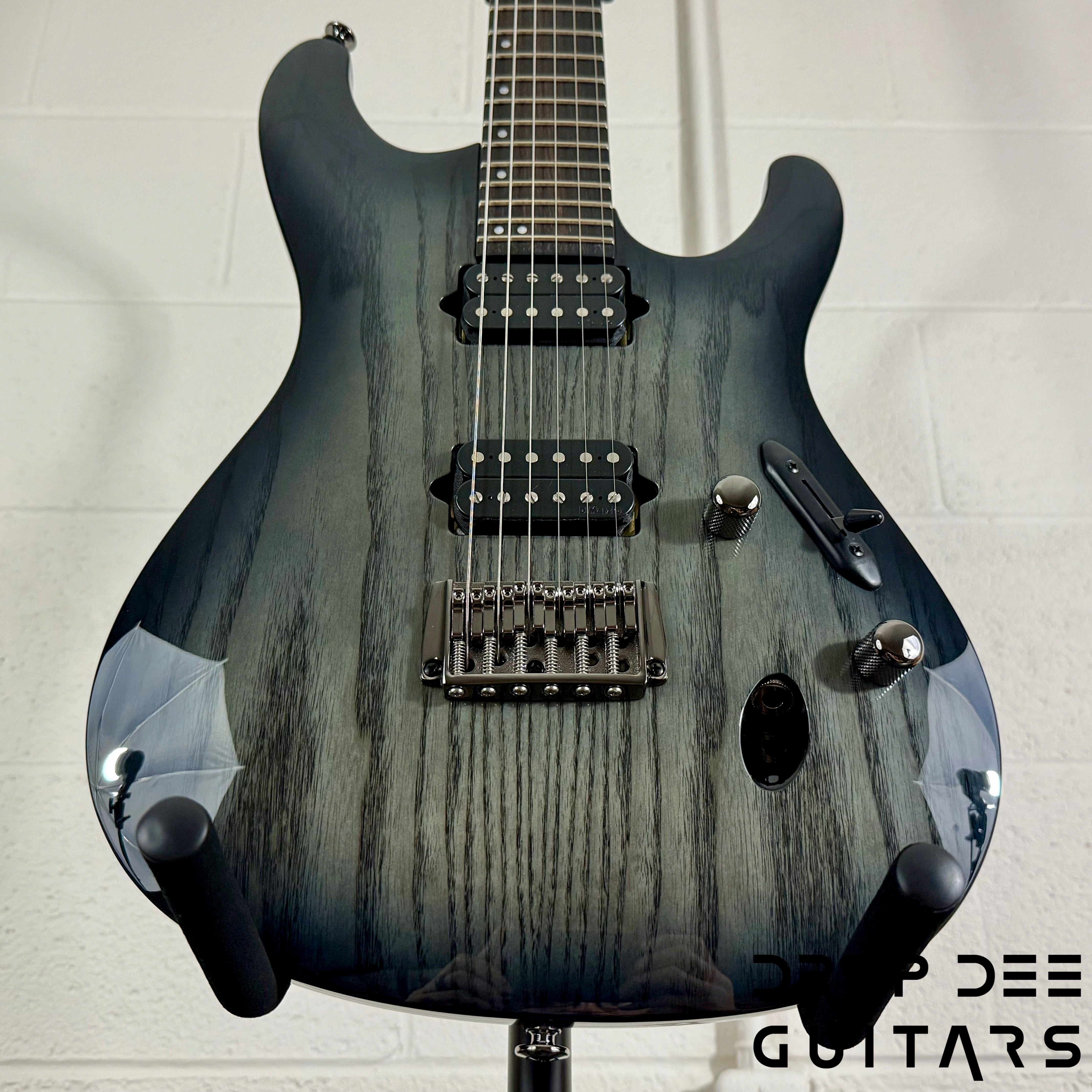 Ibanez Prestige S6621AH Electric Guitar w/ Case - Transparent Gray Burst