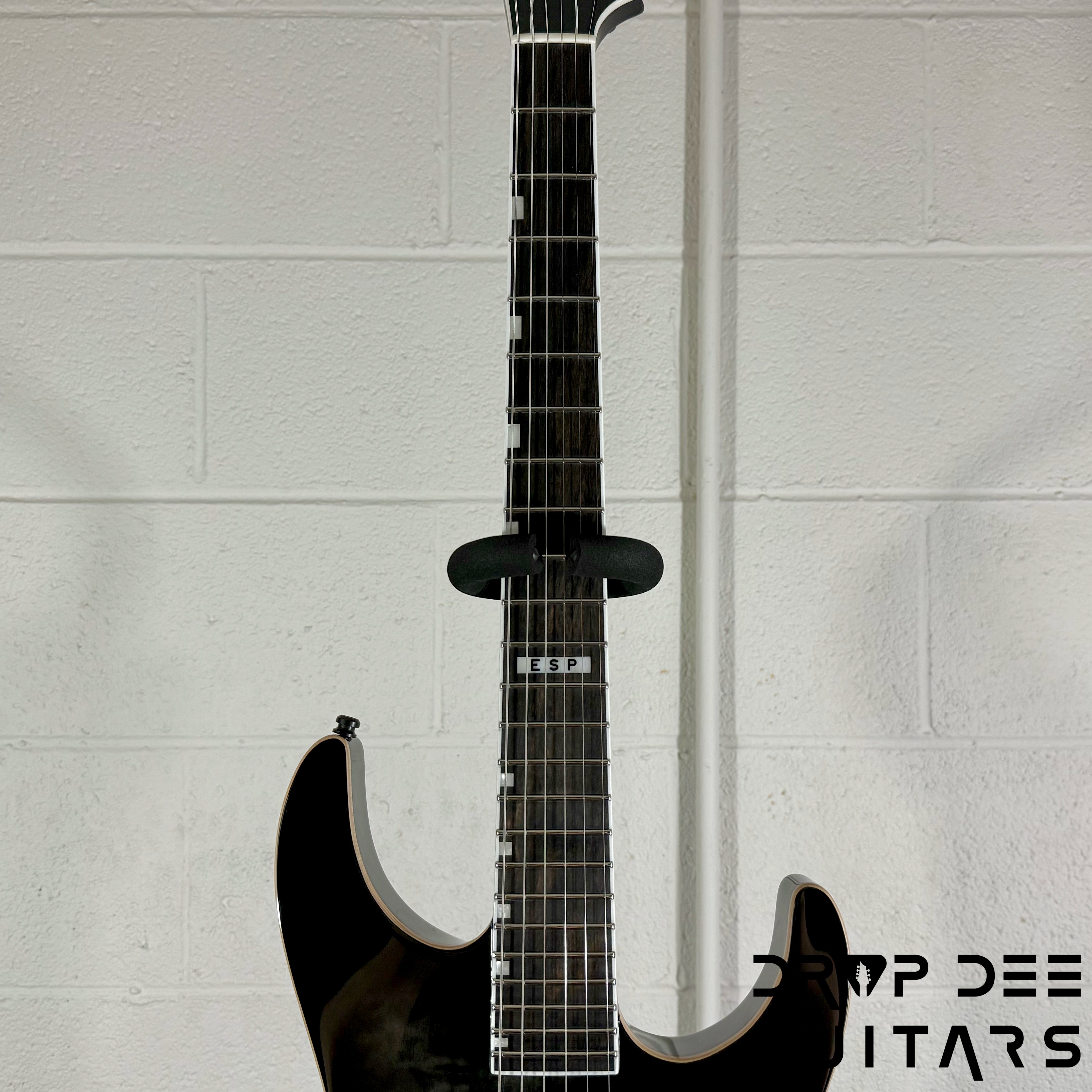 ESP E-II M-I NT QM Electric Guitar w/ Case - See Thru Black Sunburst