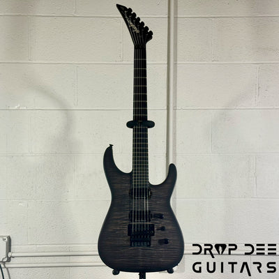 Jackson Custom Shop Soloist FR FMT Electric Guitar w/ Case - Trans Black Burst