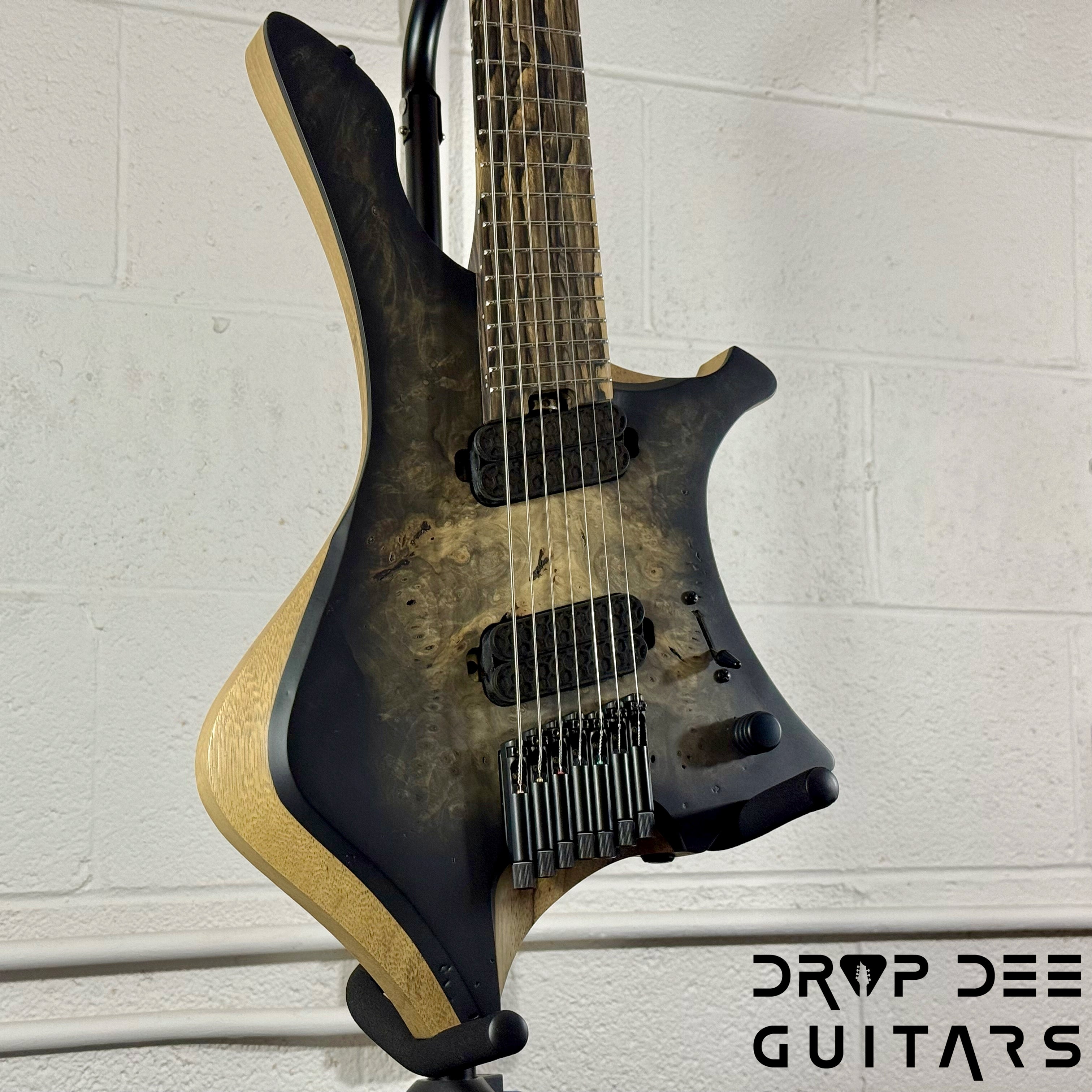 Ronciswall Vapor 7 Multiscale Headless 7-String Electric Guitar w/ Bag - Black Burst