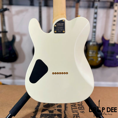 Schecter USA Custom Shop PT-7 7-String Electric Guitar w/ Case - Vintage White Satin