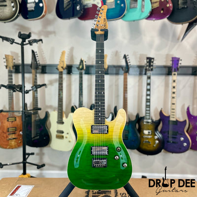 Schecter PT Classic Electric Guitar w/ Case - Caribbean Fade Burst