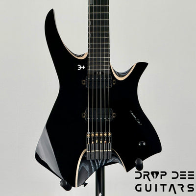 Infinia Neptune Headless Electric Guitar w/ Bag - Solid Lunar Black