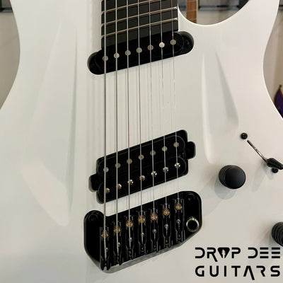 Aristides 070SR Multiscale 7-String Electric Guitar w/ Bag - Rustic White