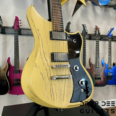 Dunable USA Custom Shop Yeti Electric Guitar w/ Case - Cream w/ Pore Fill