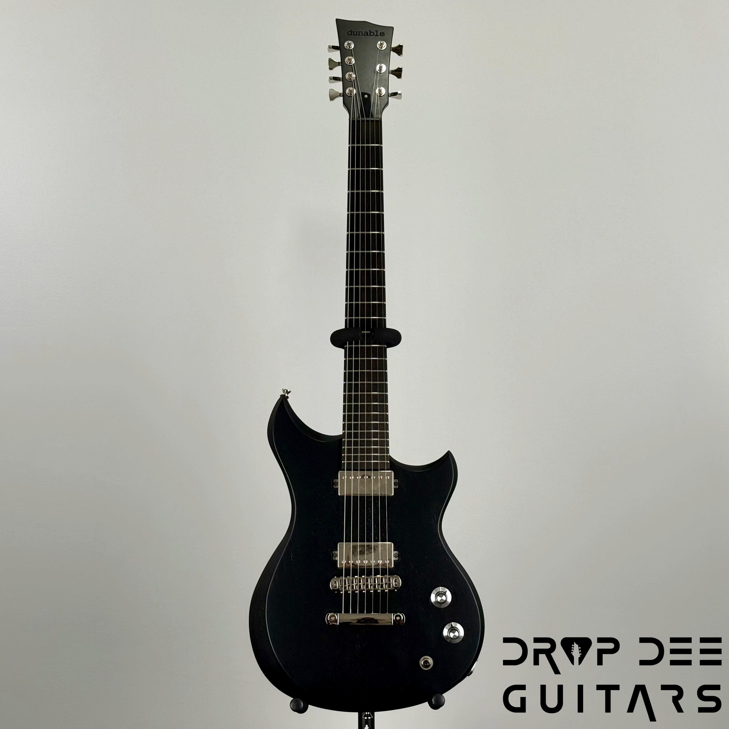 Dunable USA Custom Shop Cyclops 7 7-String Electric Guitar w/ Case - Satin Black