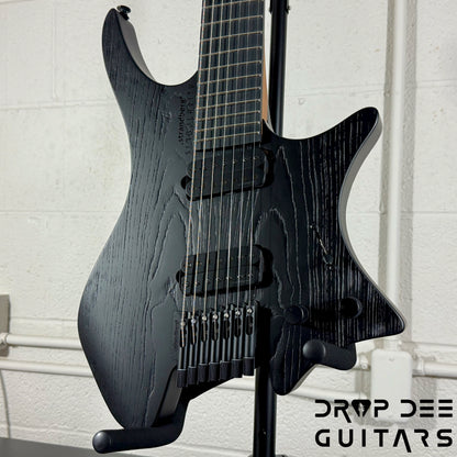 Strandberg Boden Singularity NX 7 Pitch Black 7-String Multiscale Headless Electric Guitar w/ Bag - Pitch Black