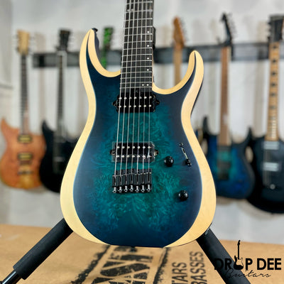Jackson Pro Plus Series Dinky MDK7P HT Baritone 7-String Electric Guitar w/ Bag - Chlorine Burst
