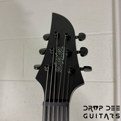 Schecter Diamond Series Keith Merrow KM-6 MK-III EX Baritone Electric Guitar - Satin Black Open Pore