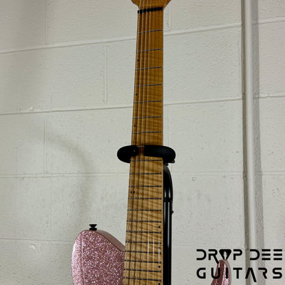 Balaguer USA Series Seraph Modern 7 Baritone 7-String Electric Guitar w/ Case (824) - Gloss Metallic Rose Gold
