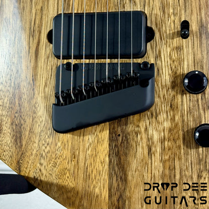 Ernie Ball Music Man Kaizen 7 Multiscale 7-String Electric Guitar w/ Case - Black Limba