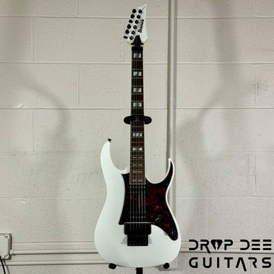 Ibanez Prestige RG653DX Electric Guitar w/ Case - White Flat