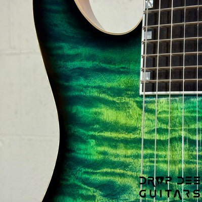 ESP USA M-I NTB NT Electric Guitar w/ Case - Dark Lime Sunburst