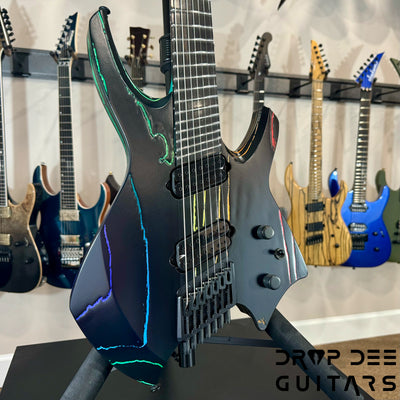 Ormsby Custom Shop Goliath Black Friday Rainbow Multiscale Headless 7-String Electric Guitar w/ Bag - Black Friday Rainbow