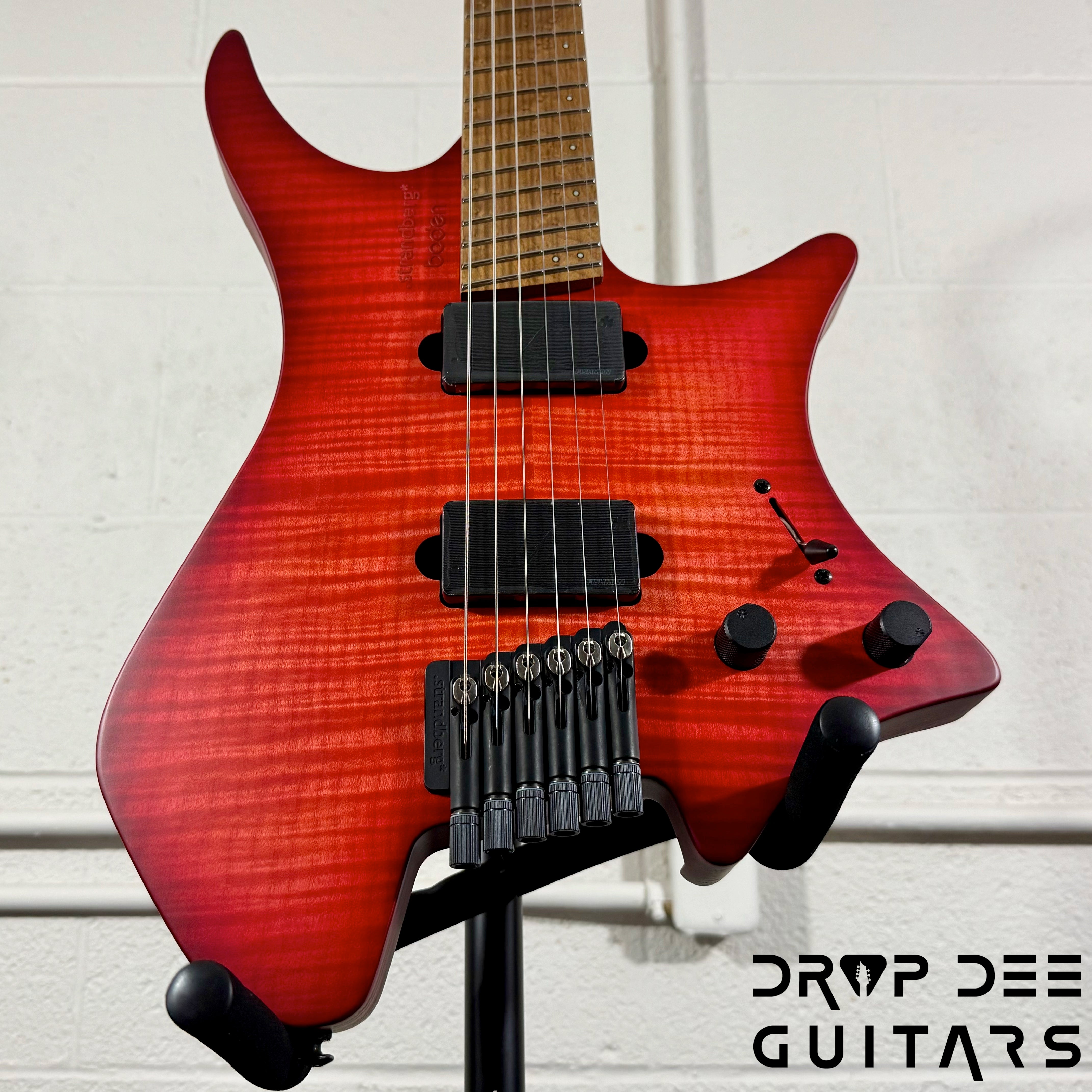 Strandberg Boden Original N2.6 Multiscale Headless Electric Guitar w/ Bag - Sunset Coral Burst Satin