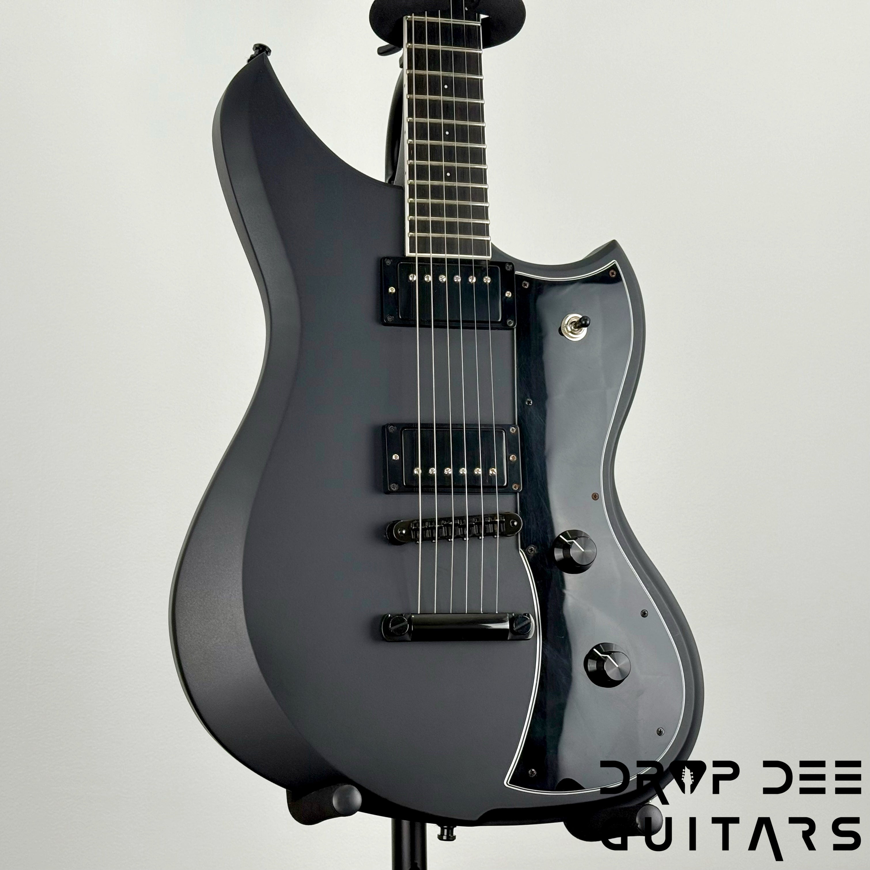 Dunable USA Custom Shop Yeti Electric Guitar w/ Case - Murder Blackout Satin
