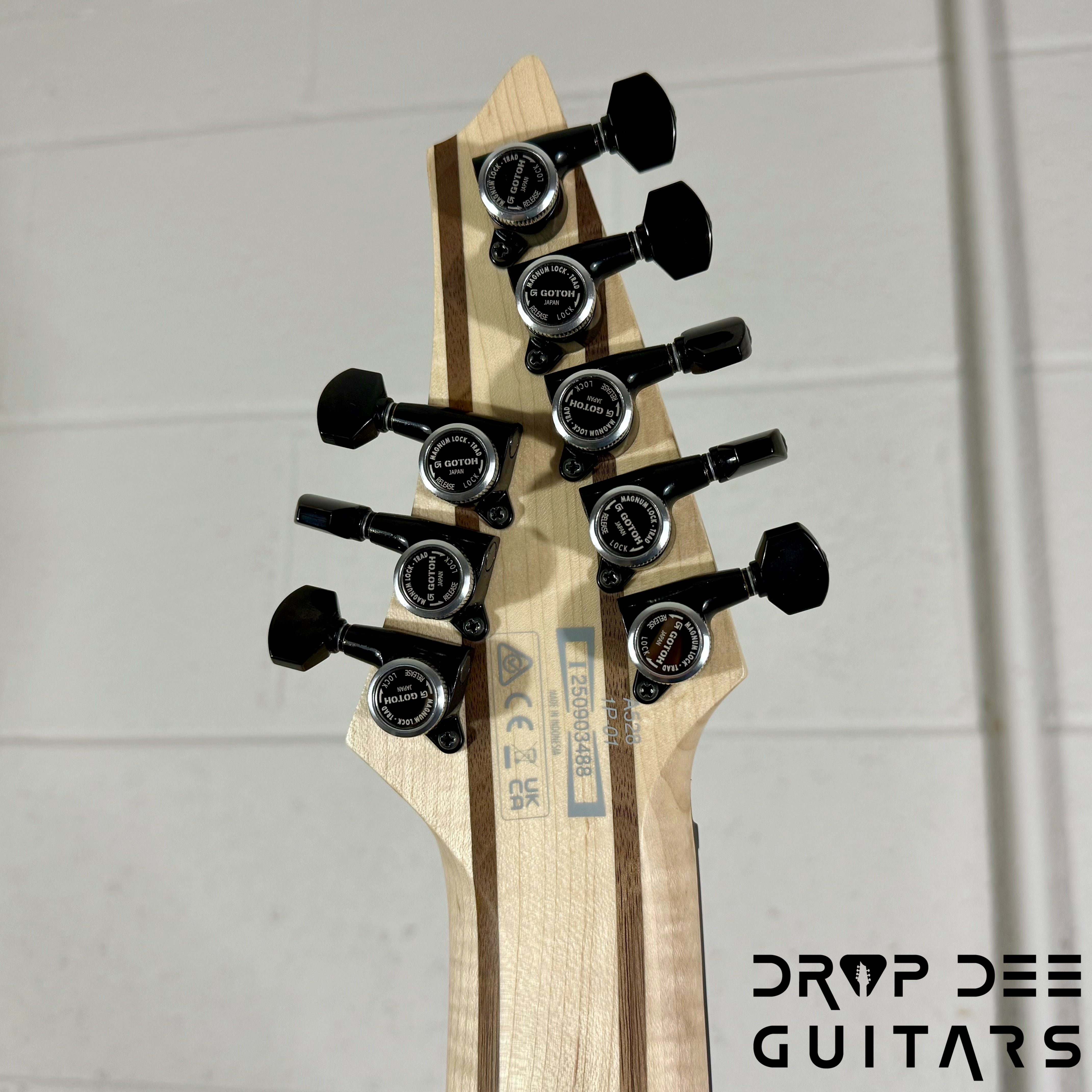 Ibanez Alpha A528 Multiscale 8-String Electric Guitar w/ Bag - Iron Pewter