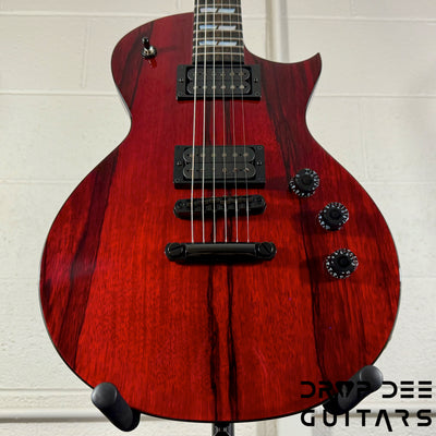 ESP USA Limited Edition Eclipse Black Limba Electric Guitar w/ Case - Black Cherry