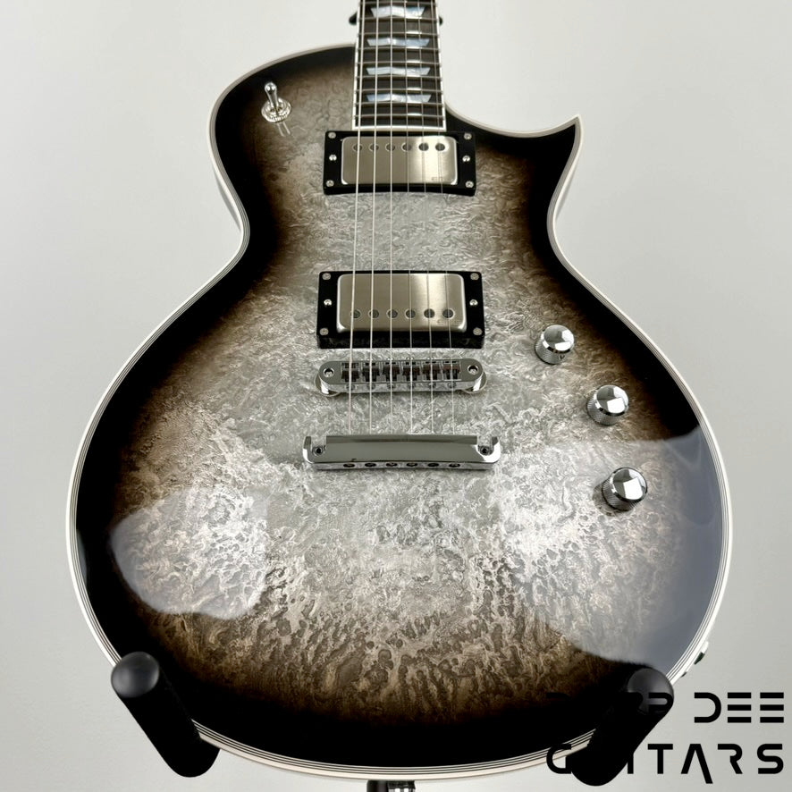 ESP Original Series Eclipse Custom Electric Guitar w/ Case - Silver Liquid Metal Burst