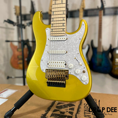 ESP LTD Javier Reyes Signature JRV-8 Baritone 8-String Electric Guitar w/ Case - Metallic Gold