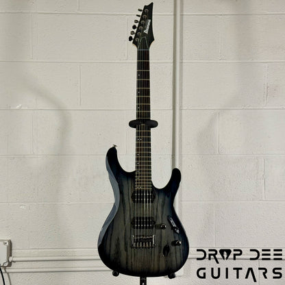 Ibanez Prestige S6621AH Electric Guitar w/ Case - Transparent Gray Burst