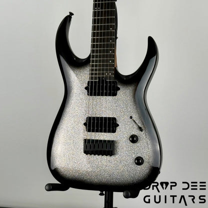 Jackson Pro Plus Series Signature Misha Mansoor Juggernaut HT7 7-String Electric Guitar w/ Bag - Silverburst Sparkle