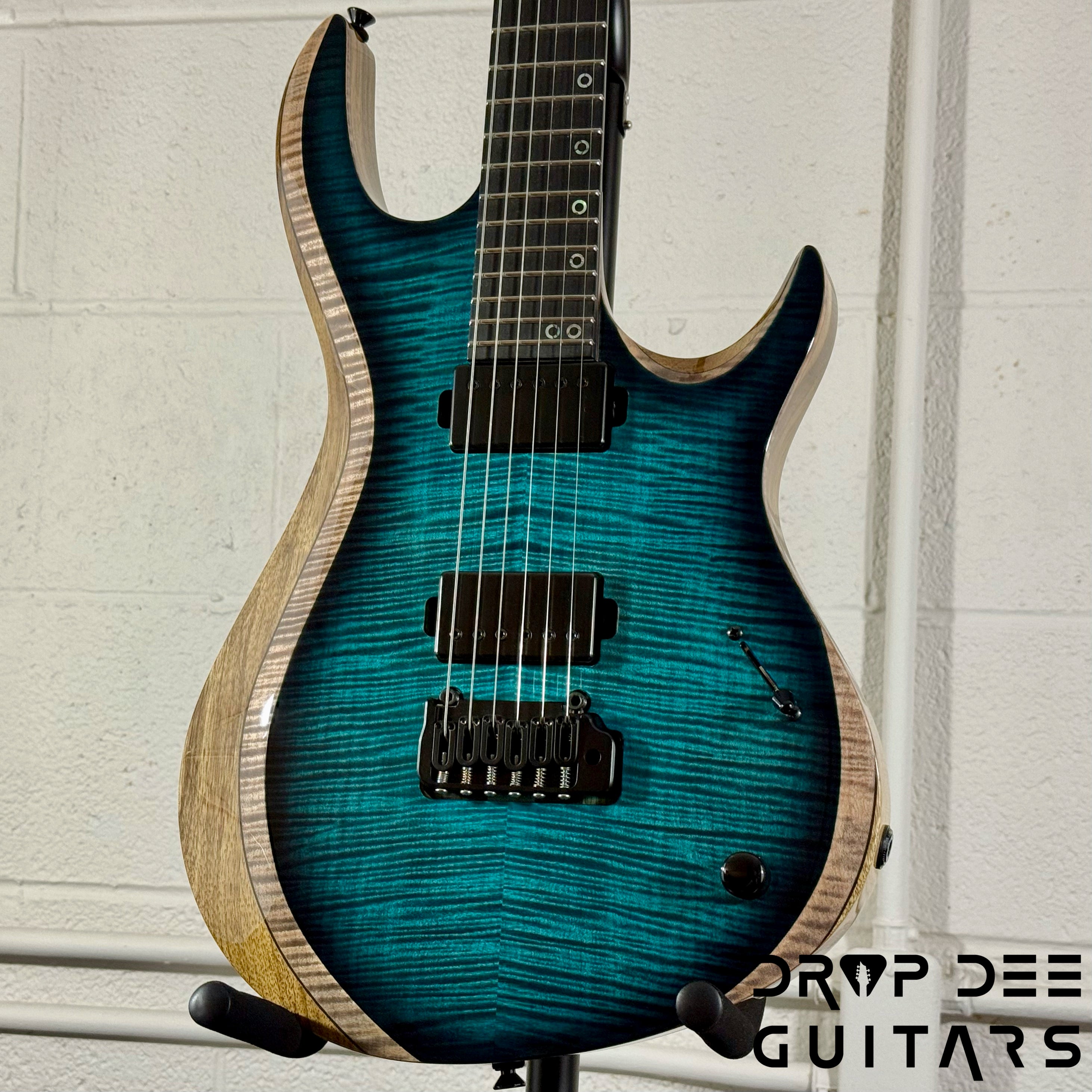 Kiesel A2 6 Neck-Thru Trem Electric Guitar w/ Bag - Blue Burst
