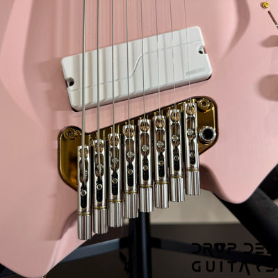 Aristides H/08R Headless Multiscale Electric Guitar w/ Bag - Shell Pink