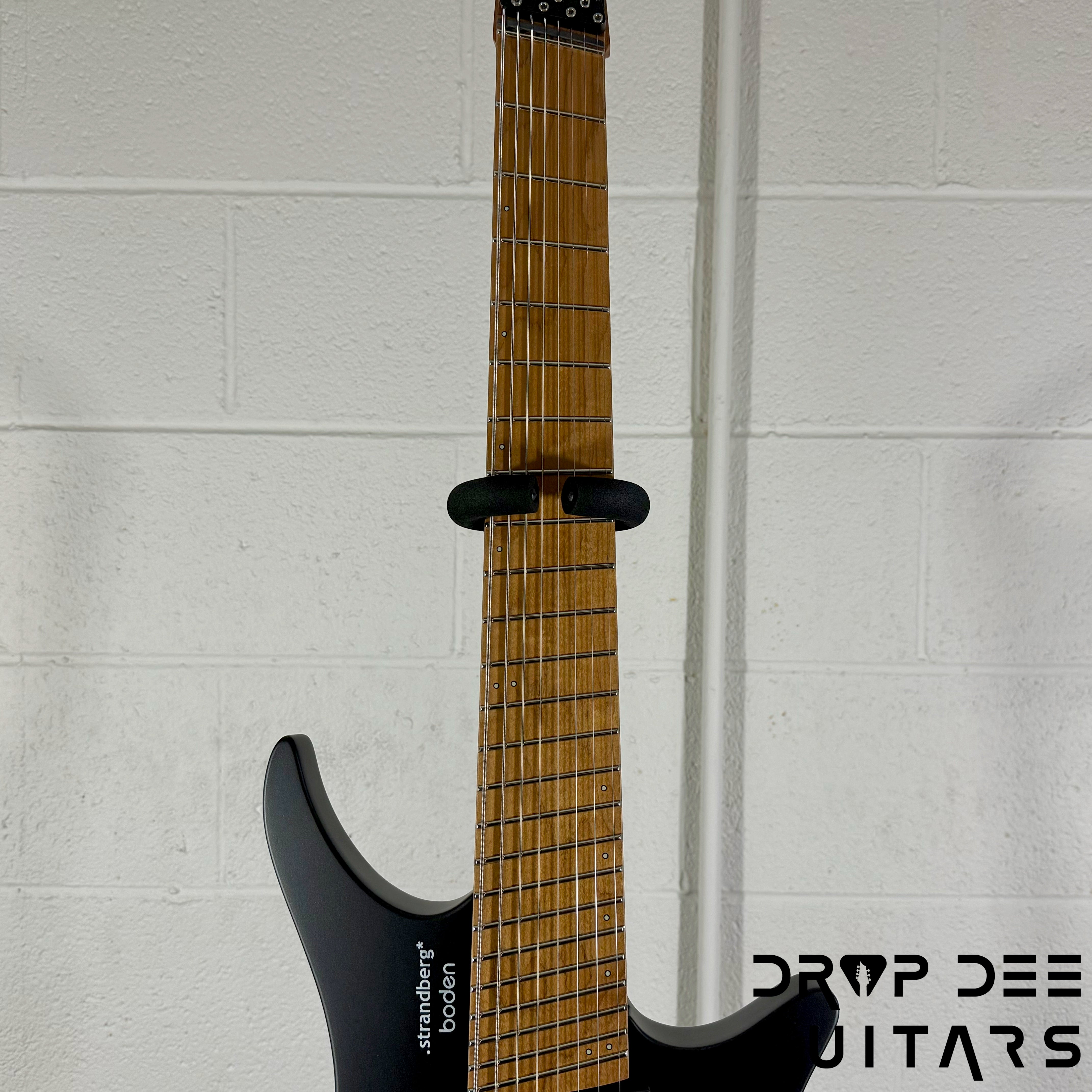 Strandberg Boden Standard N2.8 8-String Multiscale Headless Electric Guitar w/ Bag - Black Satin Metallic