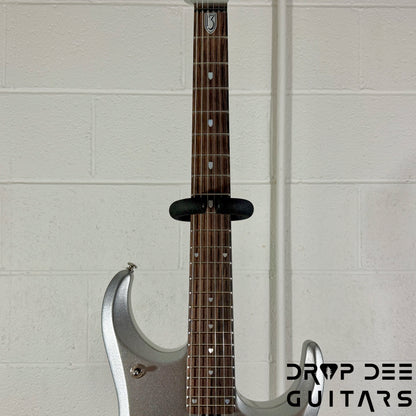 Ernie Ball Music Man JP13 6 Electric Guitar w/ Case - Platinum Silver