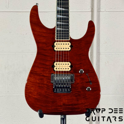 Jackson Custom Shop Soloist 2H FR Electric Guitar w/ Case - Root Beer Trans