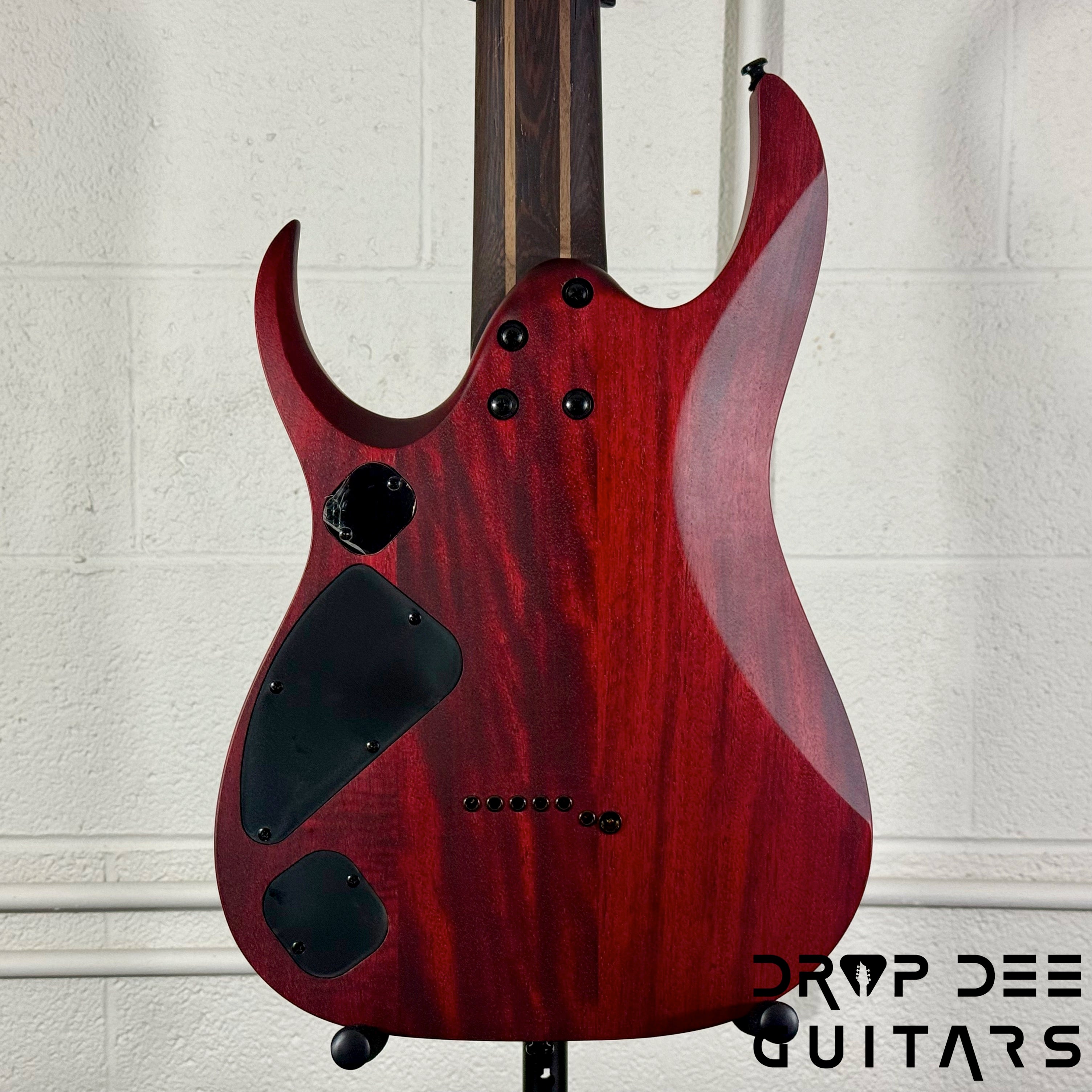 Ibanez Standard RGD721FA Baritone 7-String Electric Guitar - Stained Wine Red Burst Flat