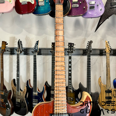 Dunable USA Custom Shop R2 Baritone Electric Guitar w/ Case - Light Reddish Brown