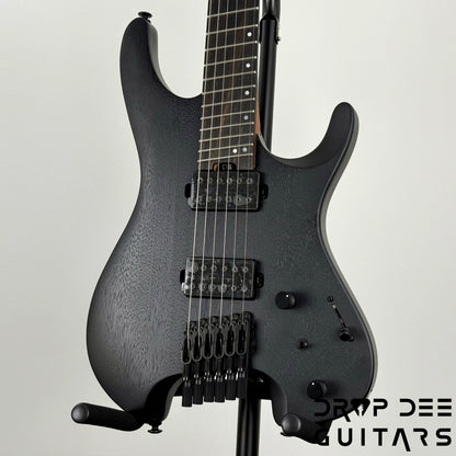 Ibanez Q Series QX52B Multiscale Headless Electric Guitar w/ Bag - Weathered Black