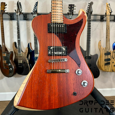 Dunable USA Custom Shop R2 Baritone Electric Guitar w/ Case - Light Reddish Brown