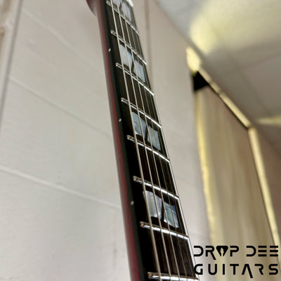 ESP USA Limited Edition Eclipse Black Limba Electric Guitar w/ Case - Black Cherry