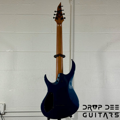 Balaguer Select Series Diablo Baritone 7 7-String Electric Guitar w/ Bag - Gloss Metallic Blueberry