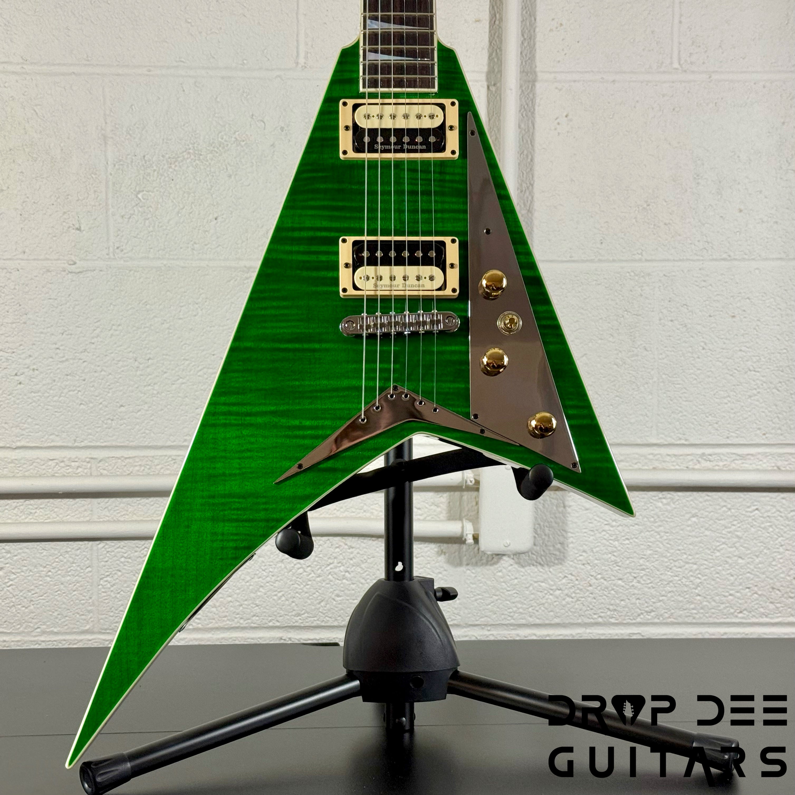 Jackson USA Custom Shop Special Edition Rhoads Electric Guitar w/ Case - Trans Green